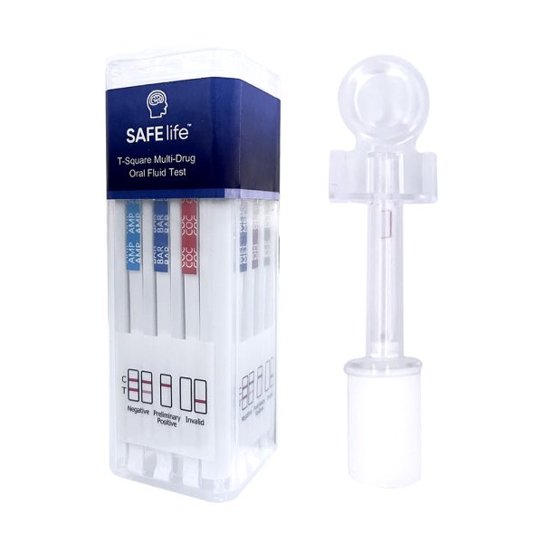 10-Panel SafeLife T-Square Multi-Drug Oral Fluid Saliva Test